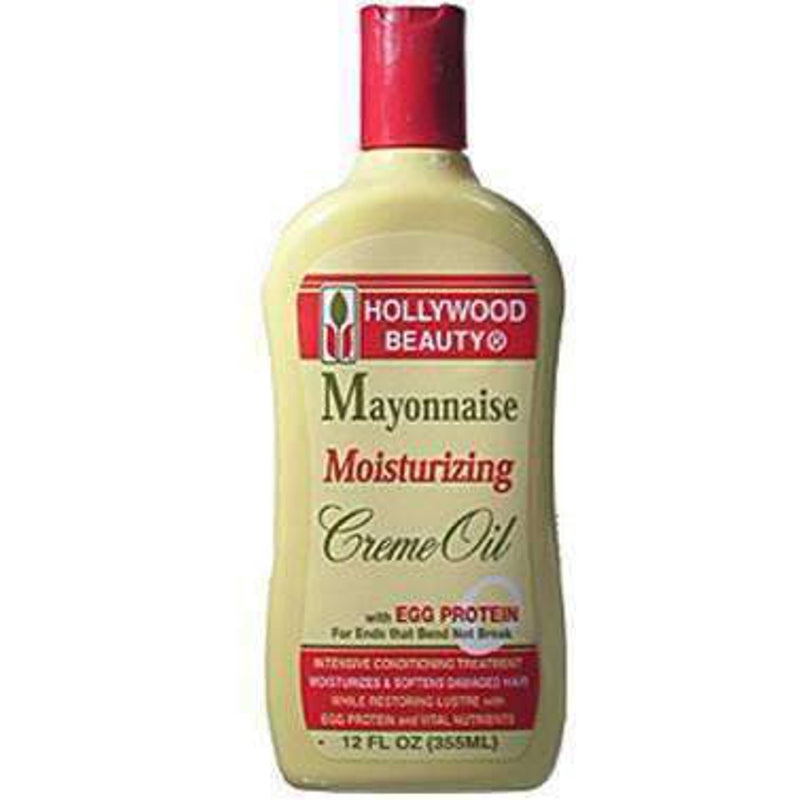 Hollywood Beauty Mayonaise Moist Crm. Oil 12 Oz.