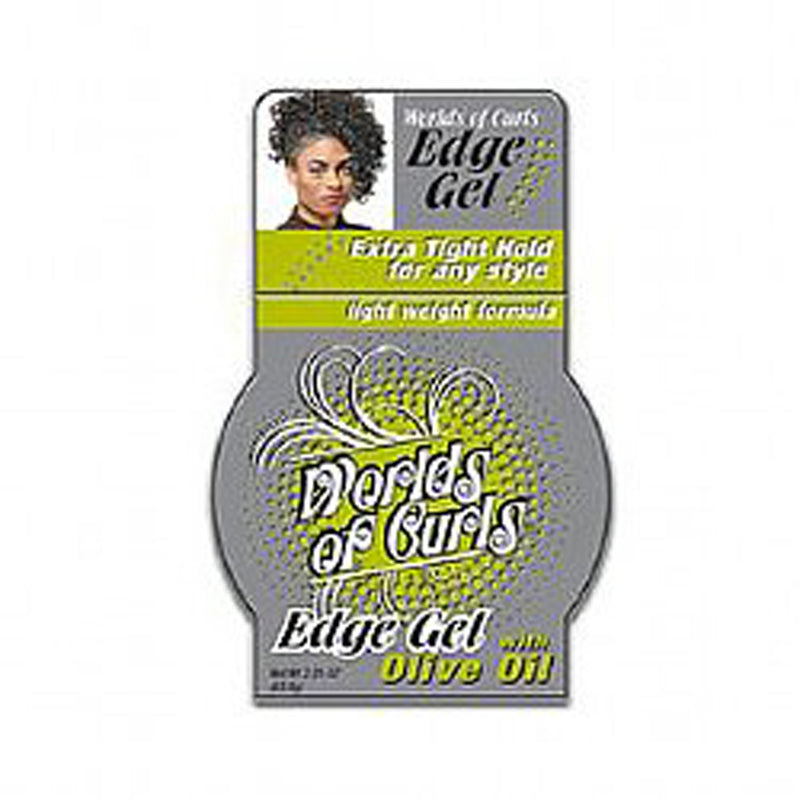 Worlds of Curls Olive Oil Edge Gel 2,25 Oz.